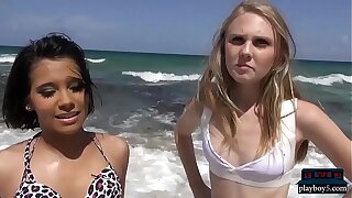 Amateur teen picked up on the seaside and fucked in a van