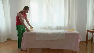 Sexy girl has gentle foot massage and then fucked hard